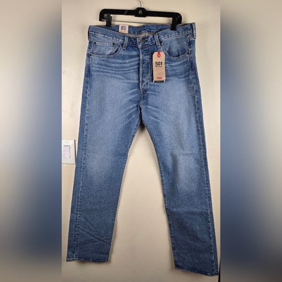 Levi's Other - NWT Levi's Original 501 Medium Blue Straight Jeans Size 36x34
